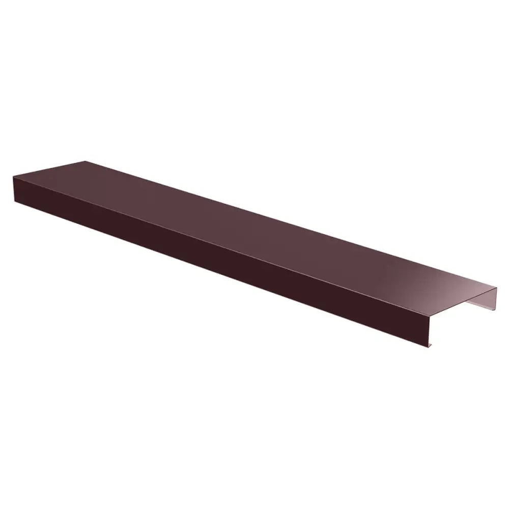 Aluminium Sloping Wall Copings 3m Length Alumasc Skyline - Grey Brown (8019m)