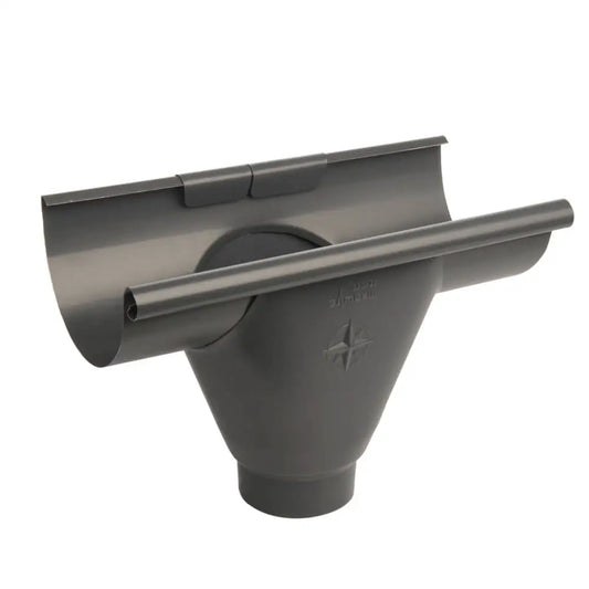 Infinity Rainwater Guttering Prefab Gutter Outlet - Anthracite Grey (7016m)