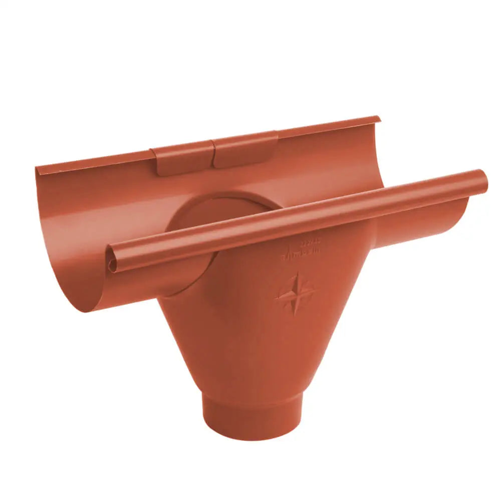 Infinity Rainwater Guttering Prefab Gutter Outlet - Copper Brown (8004m)