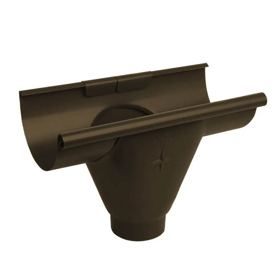 Infinity Rainwater Guttering Prefab Gutter Outlet - Sepia Brown (8014m)