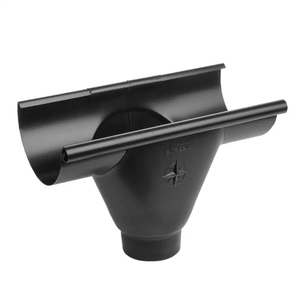 Infinity Rainwater Guttering Prefab Gutter Outlet - Black (9005m)