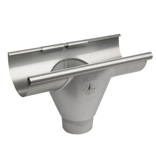 Infinity Rainwater Guttering Prefab Gutter Outlet - Galvanised Steel