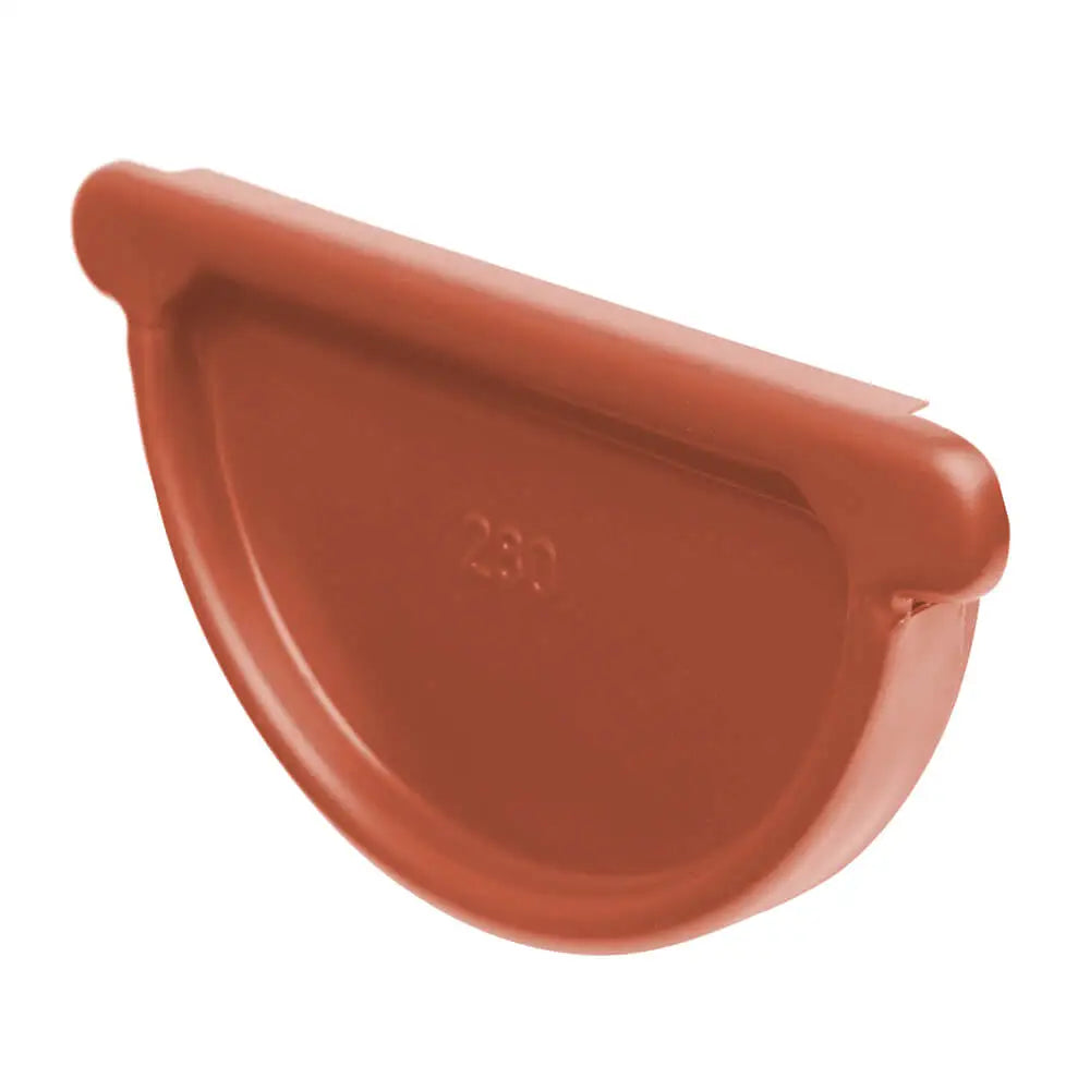 Infinity Rainwater Guttering Push Fit Stop Ends - Copper Brown (8004m)