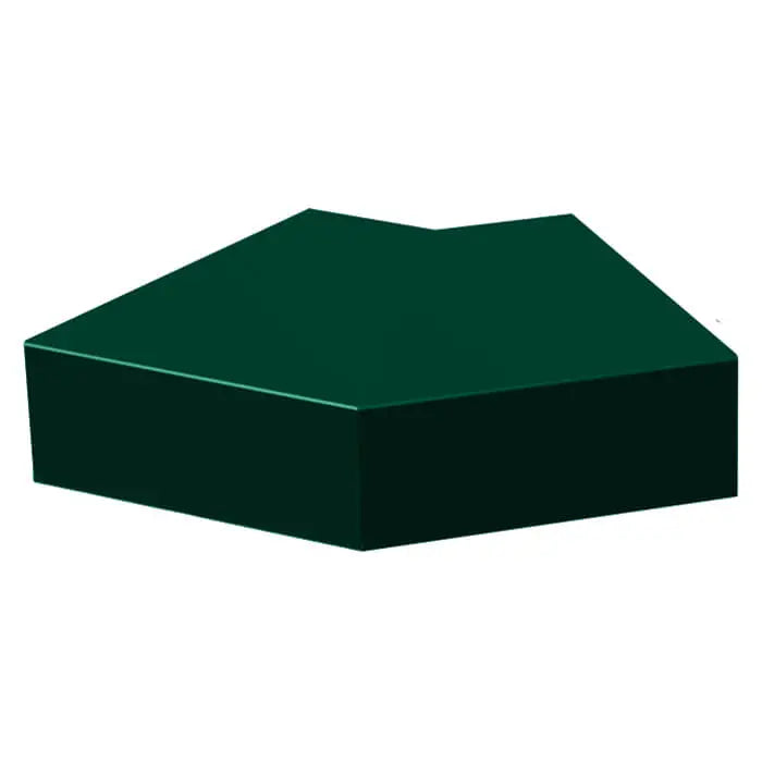 Aluminium Sloping Wall Copings 135 Degree External Angle Alumasc Skyline - Moss Green (6005m)