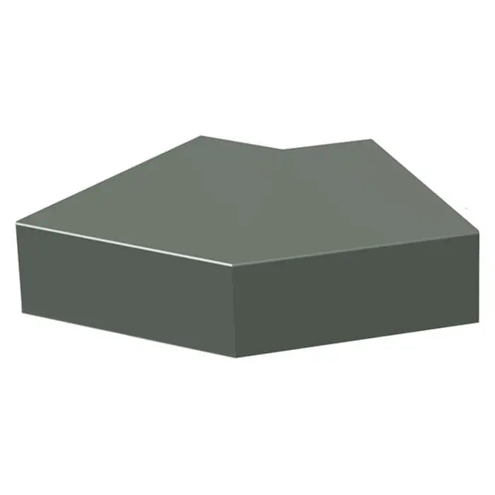 Aluminium Sloping Wall Copings 135 Degree External Angle Alumasc Skyline - Mouse Grey (7005m)