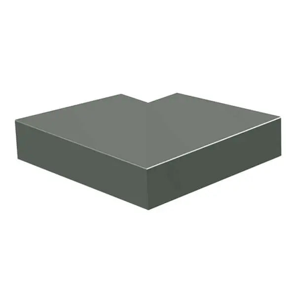 Aluminium Sloping Wall Copings 90 Degree External Angle Alumasc Skyline - Mouse Grey (7005m)