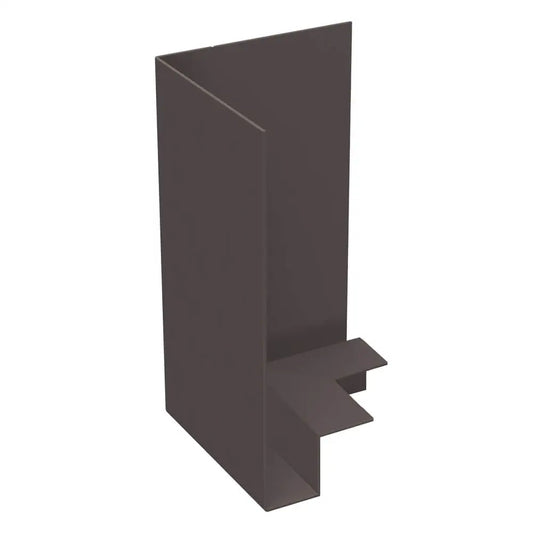 Aluminium Fascia Boards SF3 90 Degree External Corner Alumasc Skyline - Grey Brown (8019m)