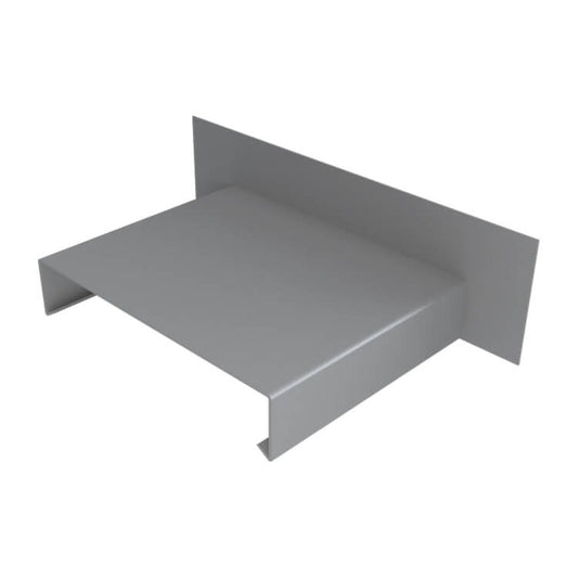 Aluminium Wall Copings Upstand Stop End Alumasc Skyline - Mill (Unfinished)