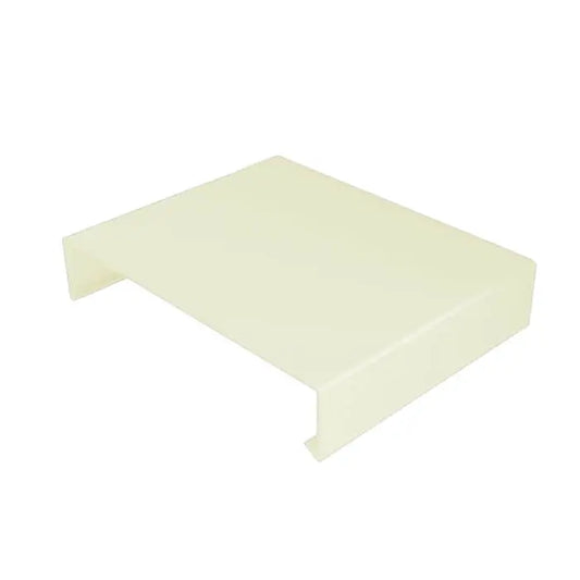 Aluminium Wall Copings Stop End Alumasc Skyline - Pearl White (1013m)