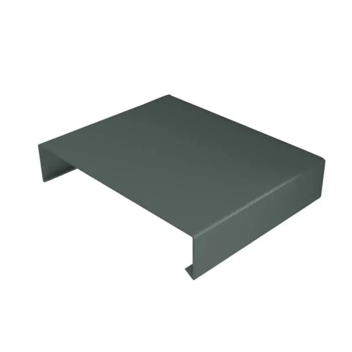 Aluminium Wall Copings Stop End Alumasc Skyline - Basalt Grey (7012m)