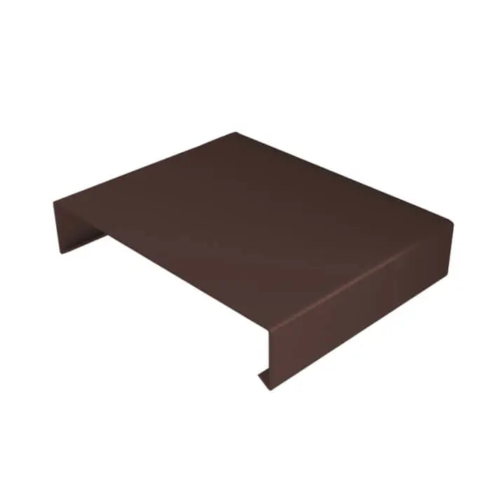 Aluminium Wall Copings Stop End Alumasc Skyline - Chocolate Brown(8017m)