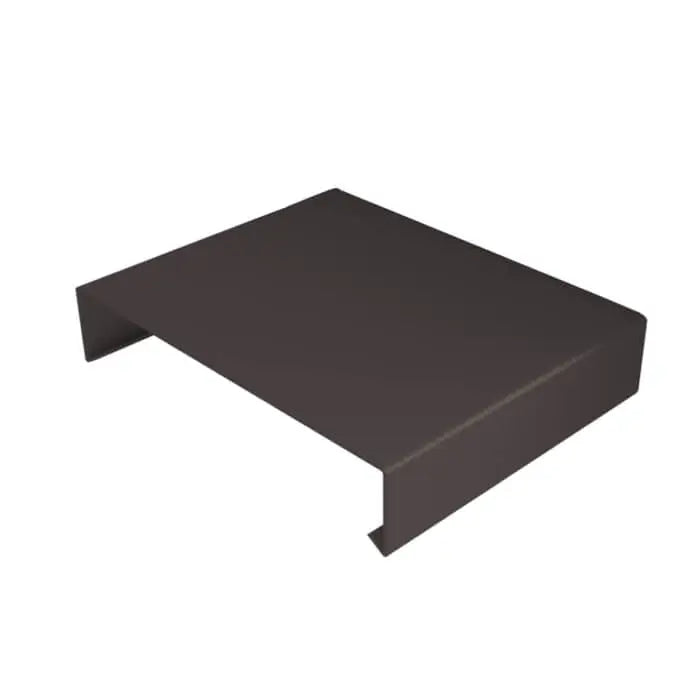 Aluminium Wall Copings Stop End Alumasc Skyline - Grey Brown (8019m)