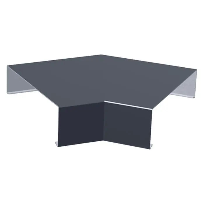 Aluminium Sloping Wall Copings 135 Degree Internal Angle Alumasc Skyline - Slate Grey (7015m)