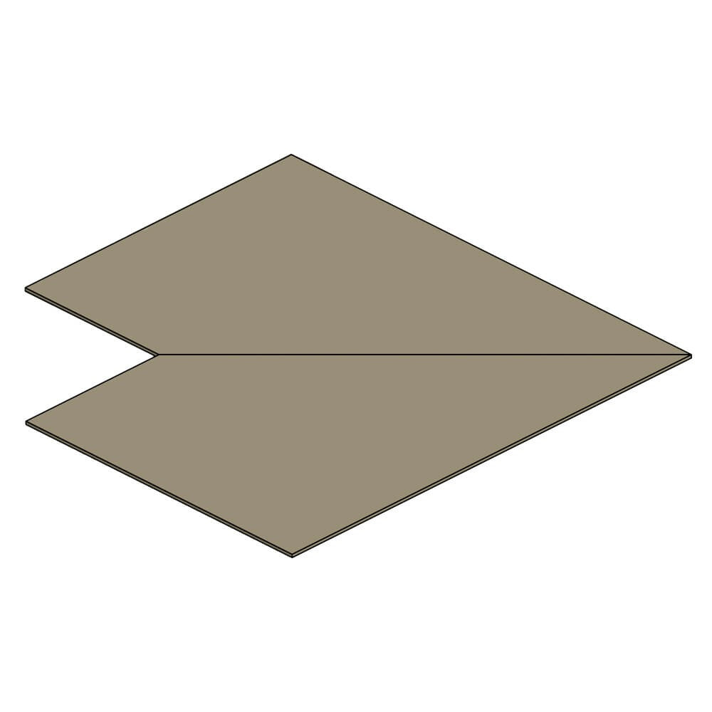 Aluminium Soffit Boards Flat 90 Degree Corner Alumasc Skyline - Beige Grey (7006m)