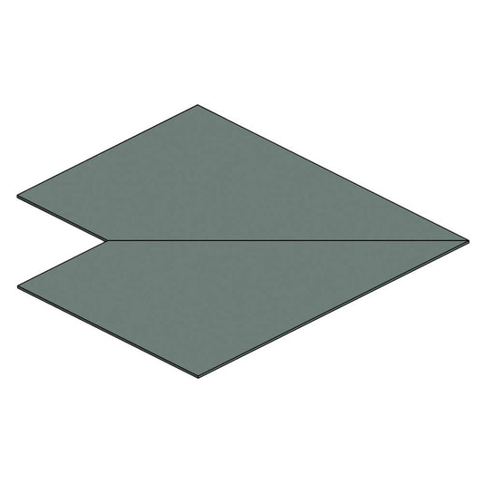 Aluminium Soffit Boards Flat 90 Degree Corner Alumasc Skyline - Basalt Grey (7012m)