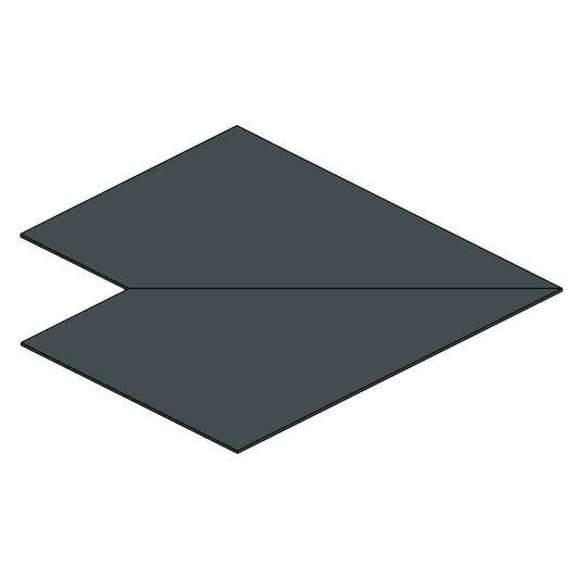 Aluminium Soffit Boards Flat 90 Degree Corner Alumasc Skyline - Anthracite Grey (7016m)