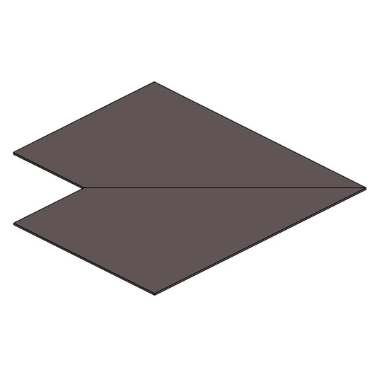 Aluminium Soffit Boards Flat 90 Degree Corner Alumasc Skyline - Grey Brown (8019m)