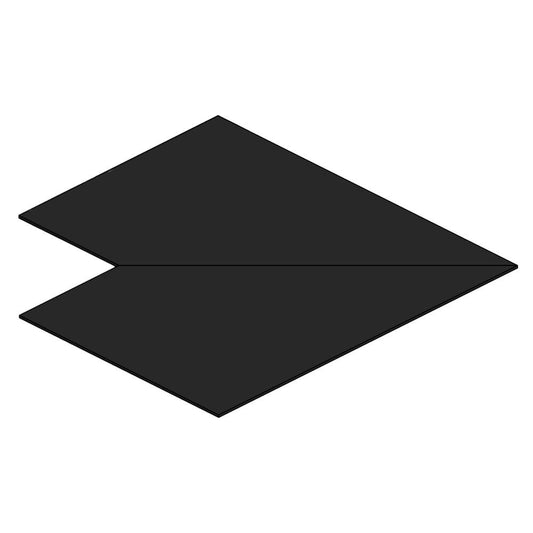 Aluminium Soffit Boards Flat 90 Degree Corner Alumasc Skyline - Black (9017m)