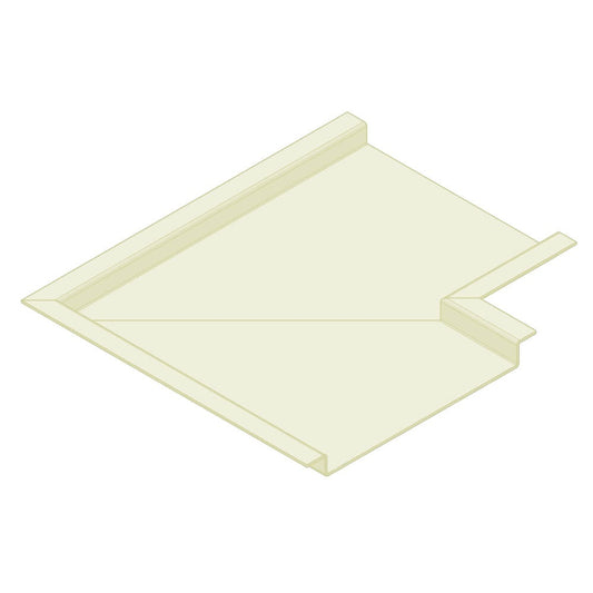 Aluminium Soffit Boards Profiled 90 Degree Corner Alumasc Skyline - Pearl White (1013m)