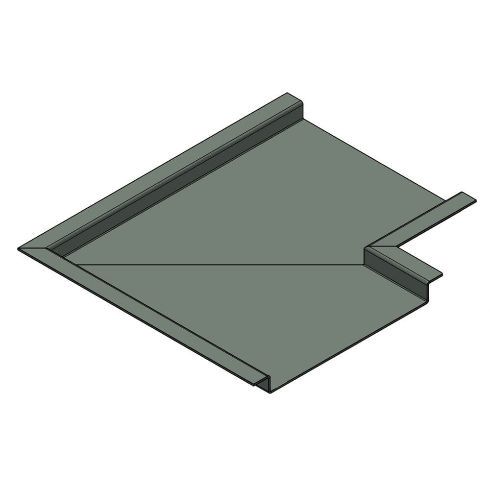 Aluminium Soffit Boards Profiled 90 Degree Corner Alumasc Skyline - Mouse Grey (7005m)