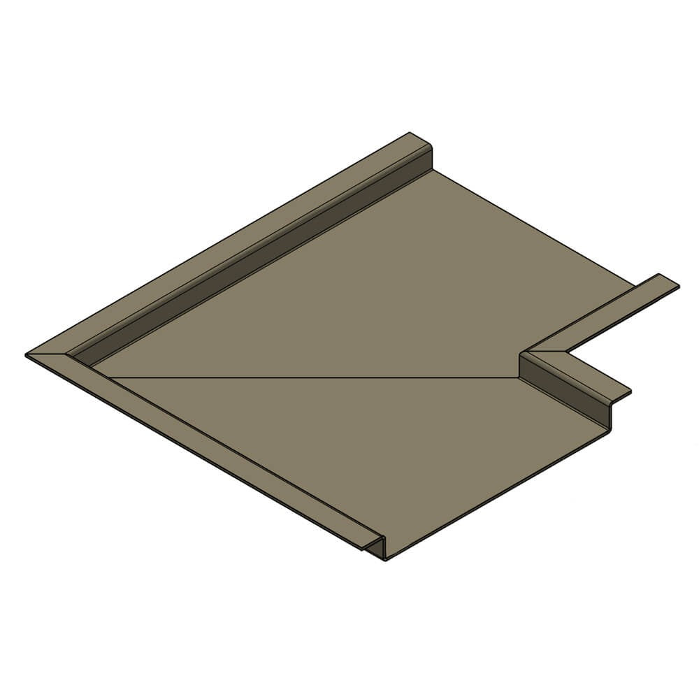 Aluminium Soffit Boards Profiled 90 Degree Corner Alumasc Skyline - Beige Grey (7006m)