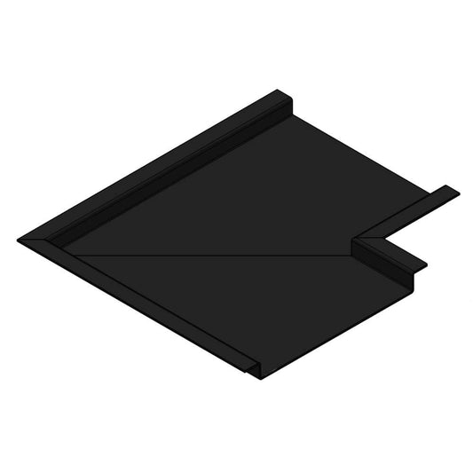 Aluminium Soffit Boards Profiled 90 Degree Corner Alumasc Skyline - Black (9017m)