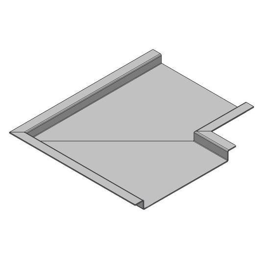 Aluminium Soffit Boards Profiled 90 Degree Corner Alumasc Skyline - Mill (Unfinished)