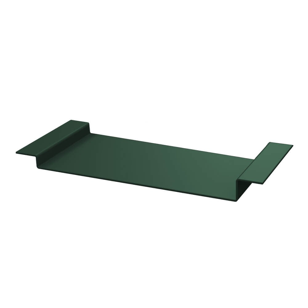 Aluminium Soffit Boards Profiled Loose Union Fixing Piece Alumasc Skyline - Moss Green (6005m)