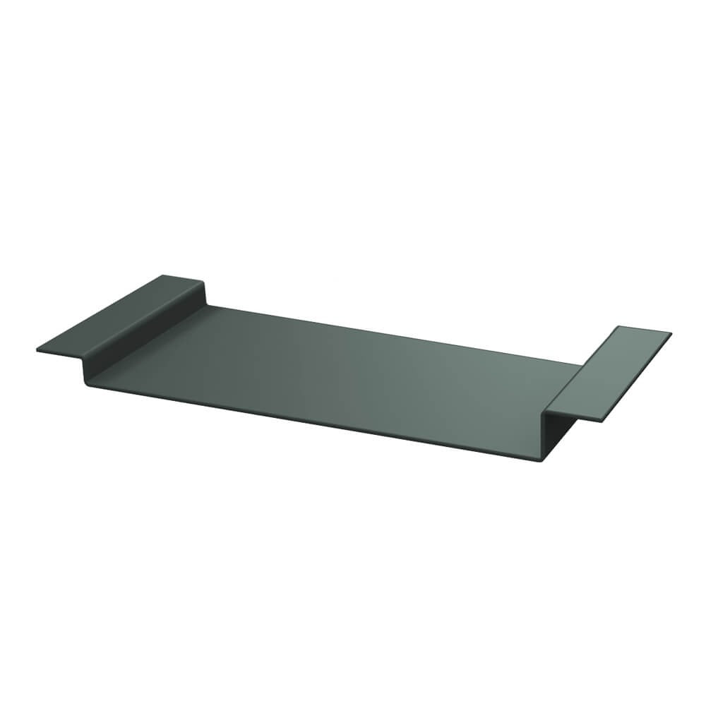 Aluminium Soffit Boards Profiled Loose Union Fixing Piece Alumasc Skyline - Basalt Grey (7012m)