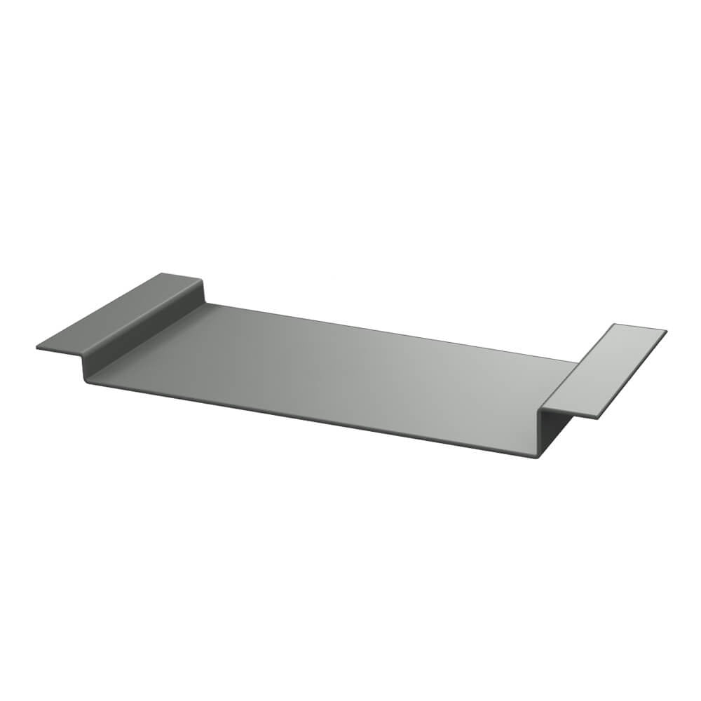 Aluminium Soffit Boards Profiled Loose Union Fixing Piece Alumasc Skyline - Dusty Grey (7037m)