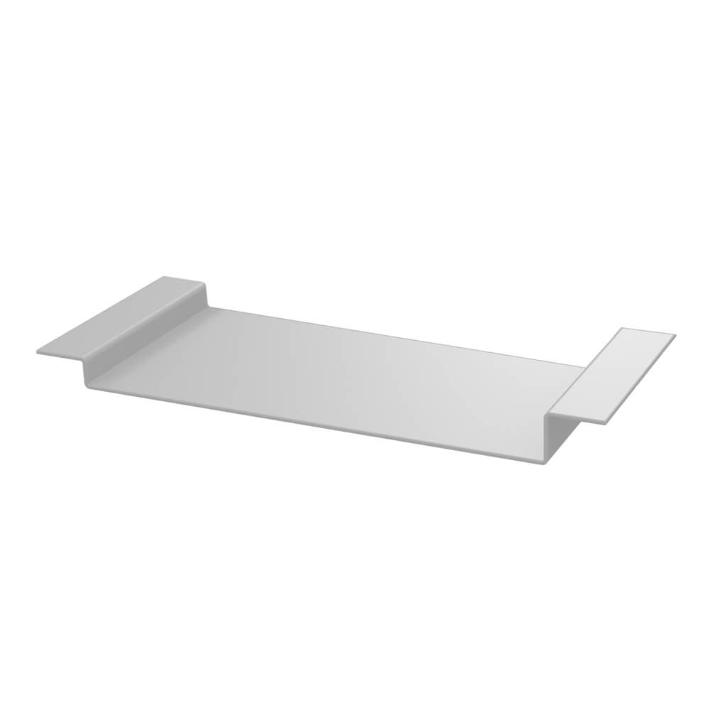 Aluminium Soffit Boards Profiled Loose Union Fixing Piece Alumasc Skyline - Agate Grey (7038m)