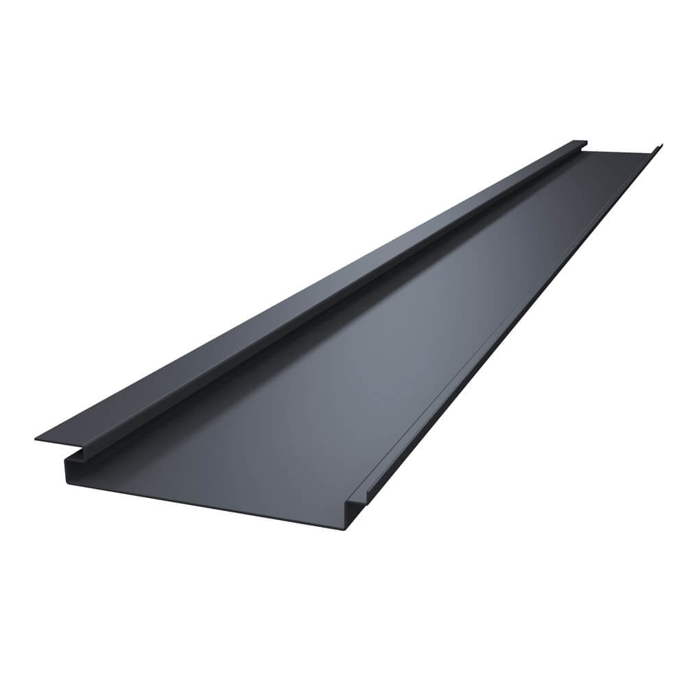 Aluminium Soffit Boards Profiled 3m Length Alumasc Skyline - Graphite Grey (7024m)