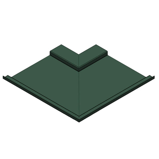 Aluminium Soffit Boards Interlocking 90 Degree External Corner Alumasc Skyline - Moss Green (6005m)