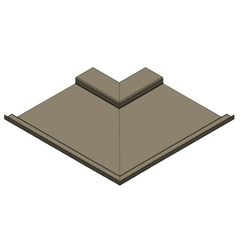Aluminium Soffit Boards Interlocking 90 Degree External Corner Alumasc ...