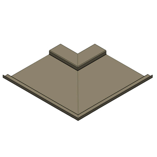 Aluminium Soffit Boards Interlocking 90 Degree External Corner Alumasc Skyline - Beige Grey (7006m)