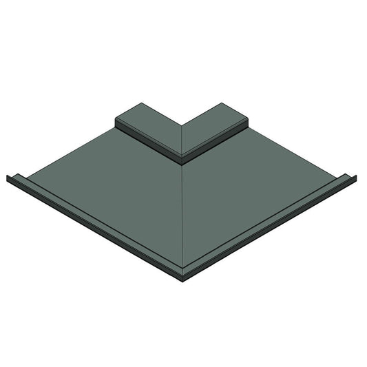 Aluminium Soffit Boards Interlocking 90 Degree External Corner Alumasc Skyline - Basalt Grey (7012m)