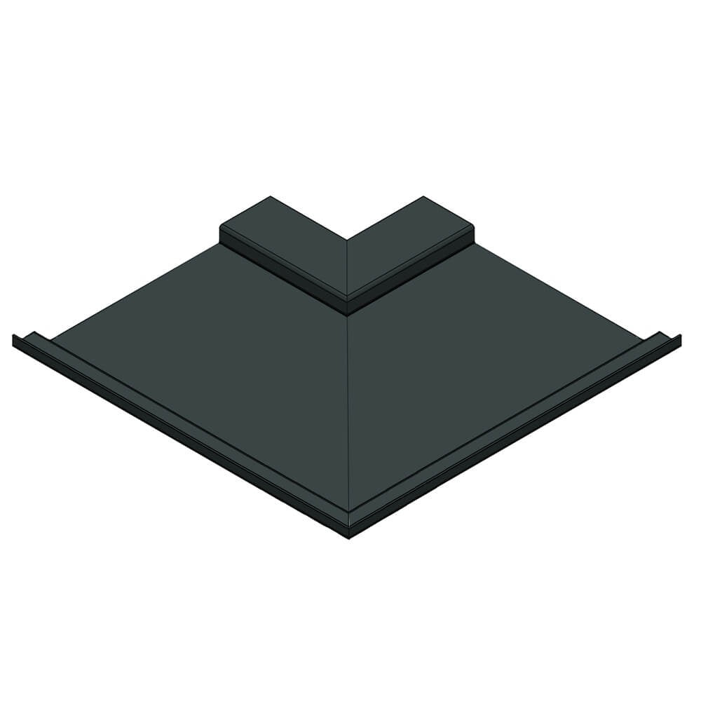 Aluminium Soffit Boards Interlocking 90 Degree External Corner Alumasc Skyline - Anthracite Grey (7016m)