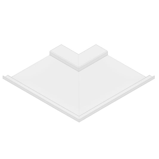 Aluminium Soffit Boards Interlocking 90 Degree External Corner Alumasc Skyline - White (9016m)