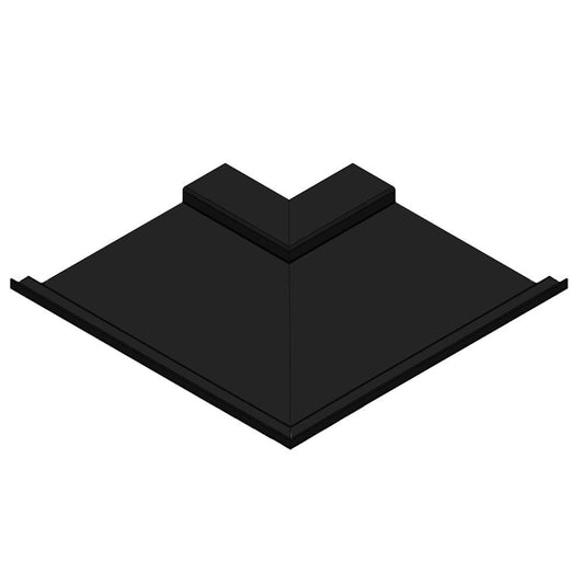 Aluminium Soffit Boards Interlocking 90 Degree External Corner Alumasc Skyline - Black (9017m)