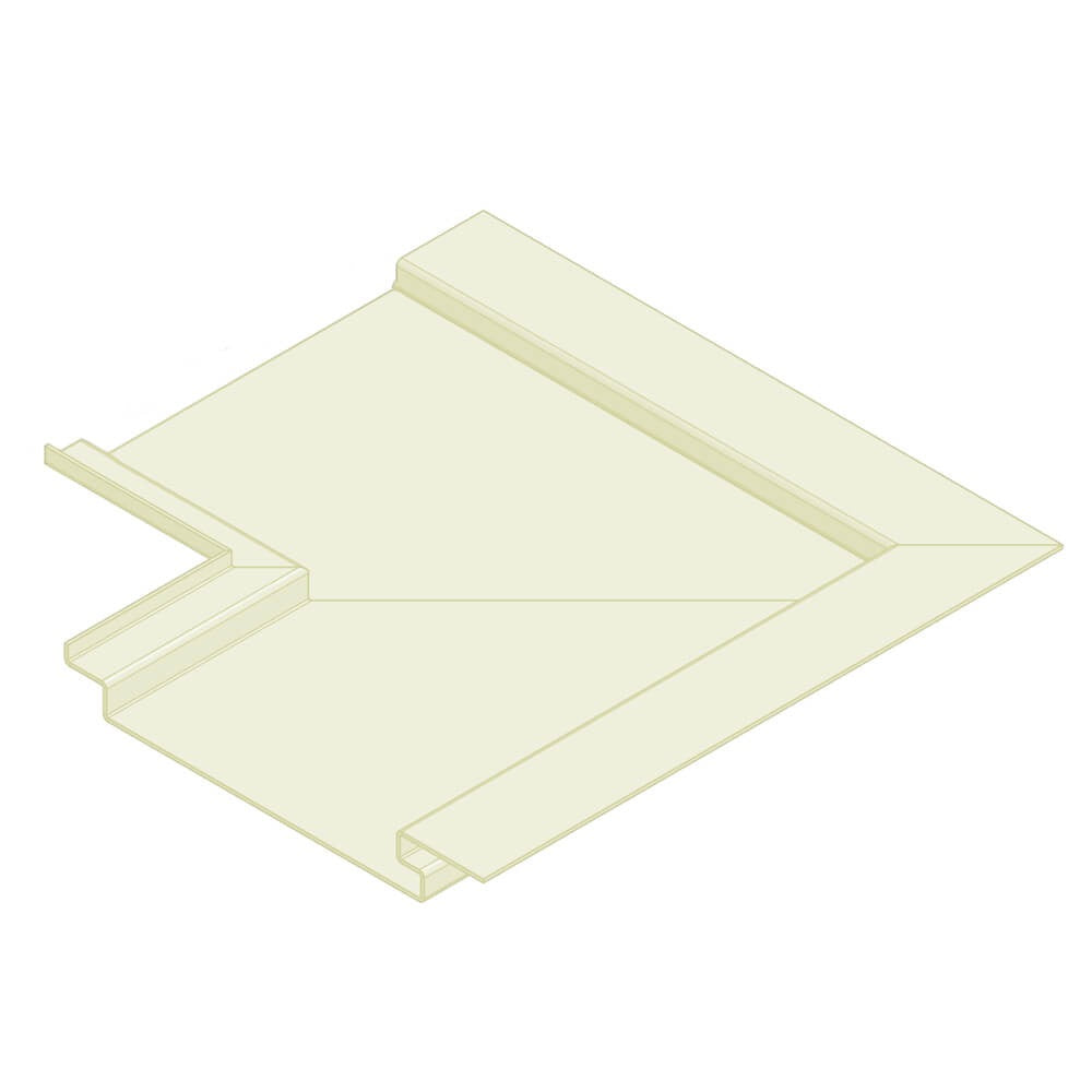 Aluminium Soffit Boards Interlocking 90 Degree Internal Corner Alumasc Skyline - Pearl White (1013m)