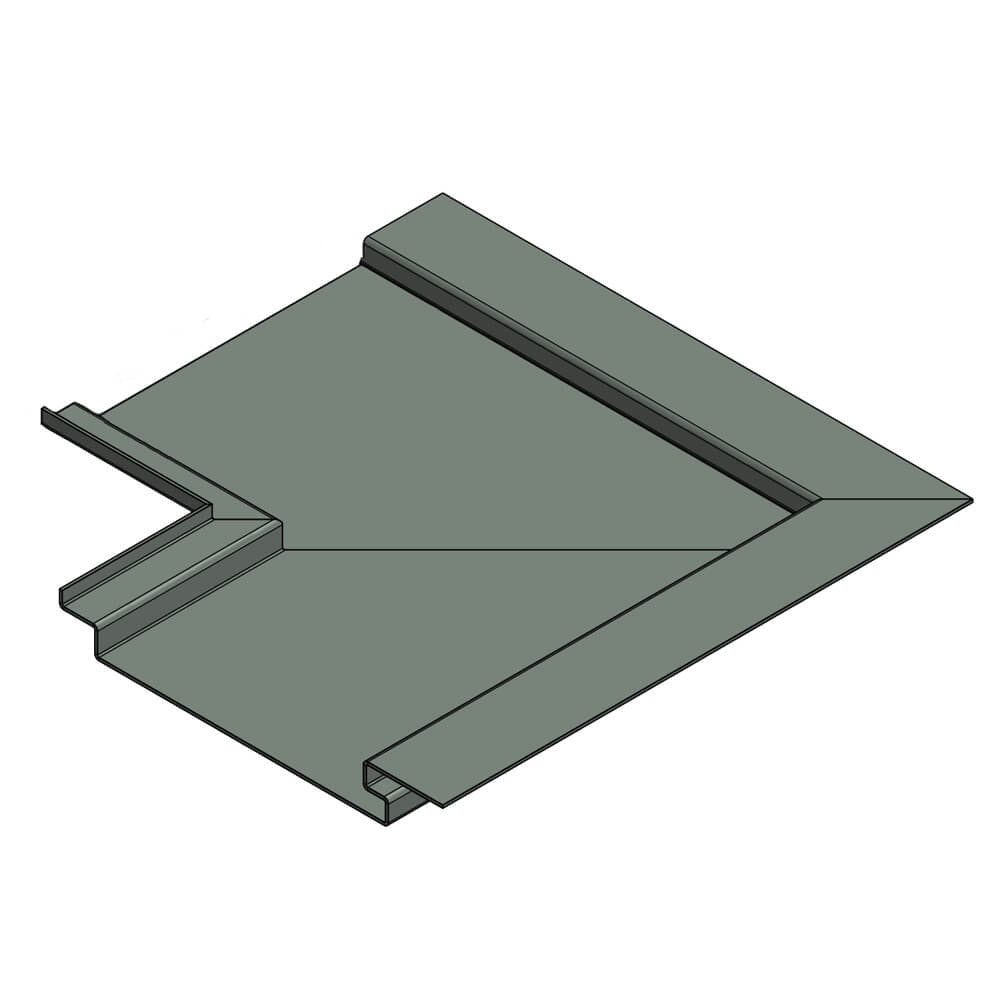 Aluminium Soffit Boards Interlocking 90 Degree Internal Corner Alumasc Skyline - Mouse Grey (7005m)