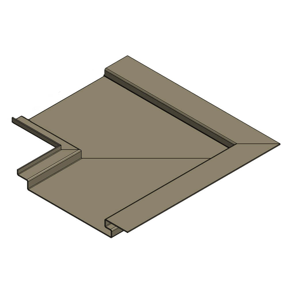 Aluminium Soffit Boards Interlocking 90 Degree Internal Corner Alumasc Skyline - Beige Grey (7006m)