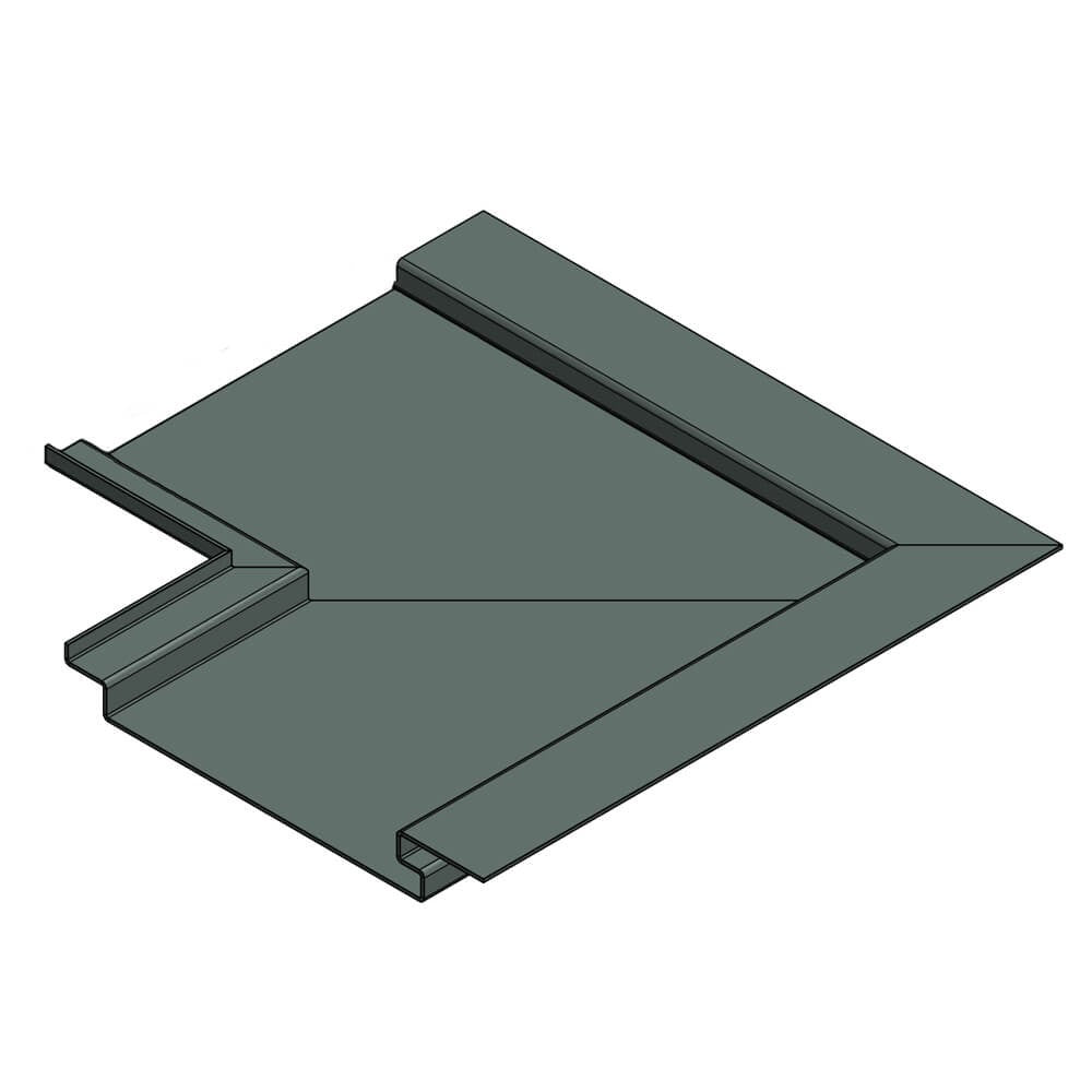 Aluminium Soffit Boards Interlocking 90 Degree Internal Corner Alumasc Skyline - Basalt Grey (7012m)