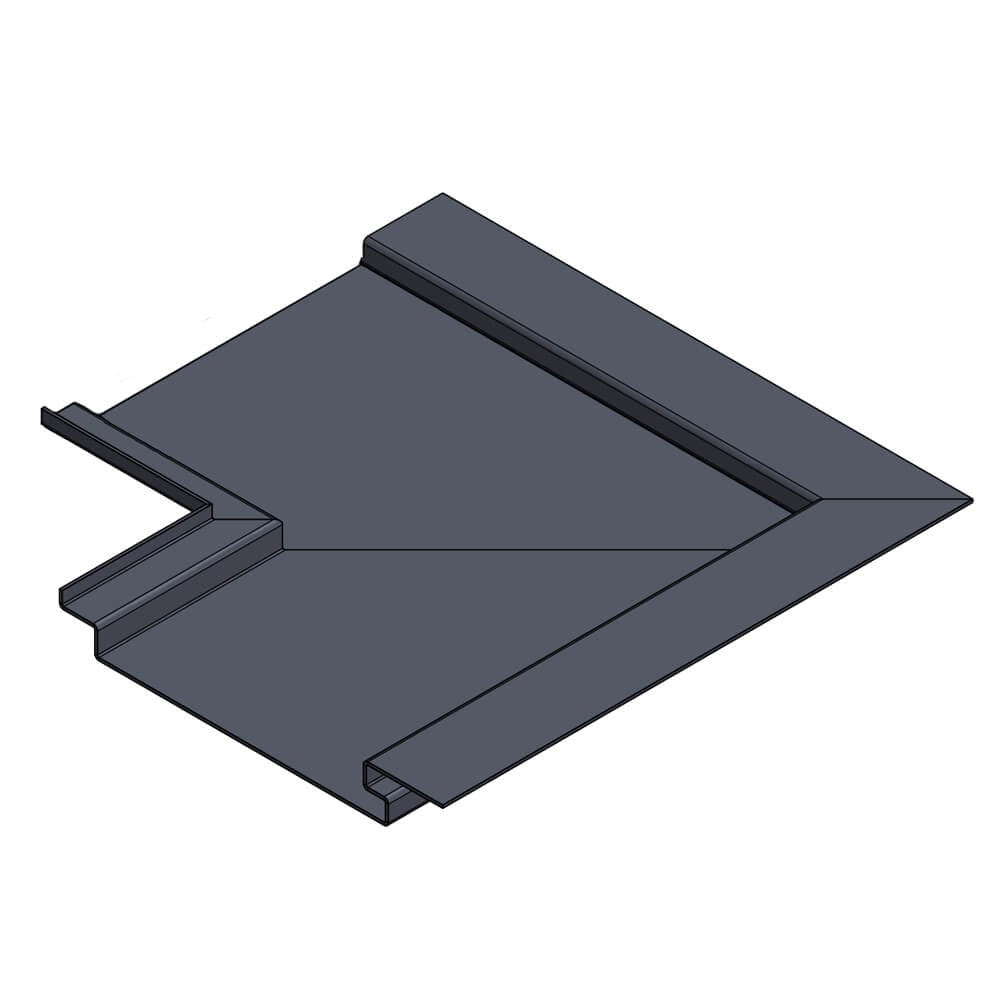 Aluminium Wall Cladding 90 Degree Internal Corner Alumasc Skyline - Slate Grey (7015m)