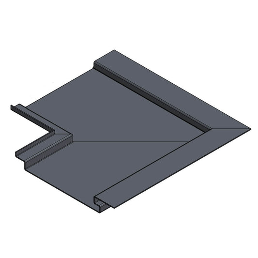 Aluminium Soffit Boards Interlocking 90 Degree Internal Corner Alumasc Skyline - Graphite Grey (7024m)