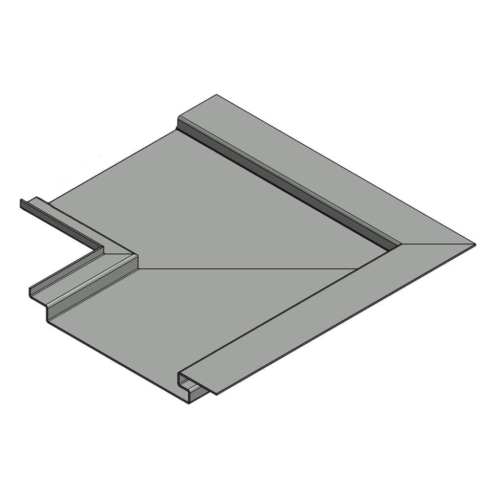 Aluminium Soffit Boards Interlocking 90 Degree Internal Corner Alumasc Skyline - Dusty Grey (7037m)