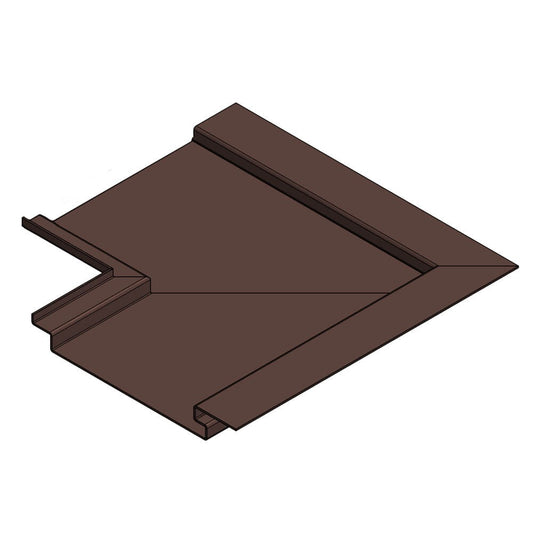 Aluminium Wall Cladding 90 Degree Internal Corner Alumasc Skyline - Chocolate Brown (8017m)