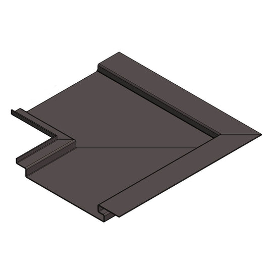 Aluminium Soffit Boards Interlocking 90 Degree Internal Corner Alumasc Skyline - Grey Brown (8019m)