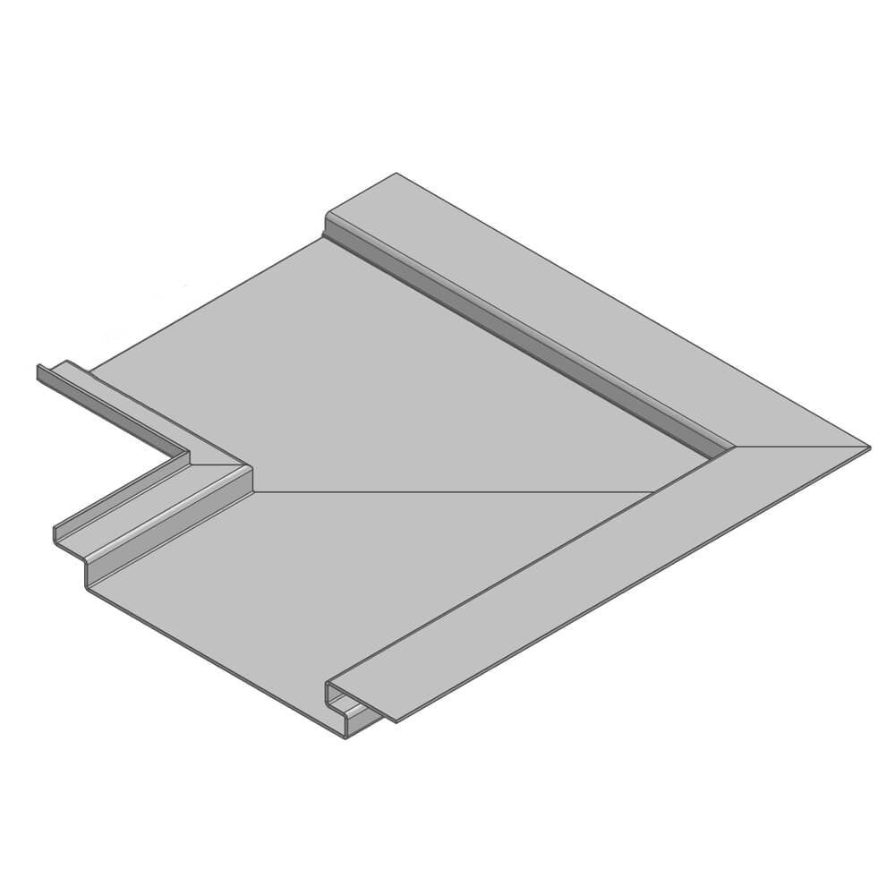 Aluminium Soffit Boards Interlocking 90 Degree Internal Corner Alumasc Skyline - White (9016m)